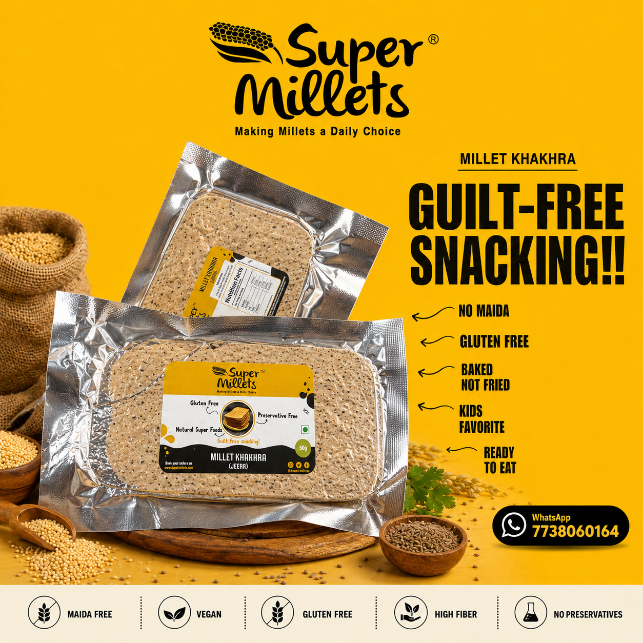Peri Peri Millet Khakra
