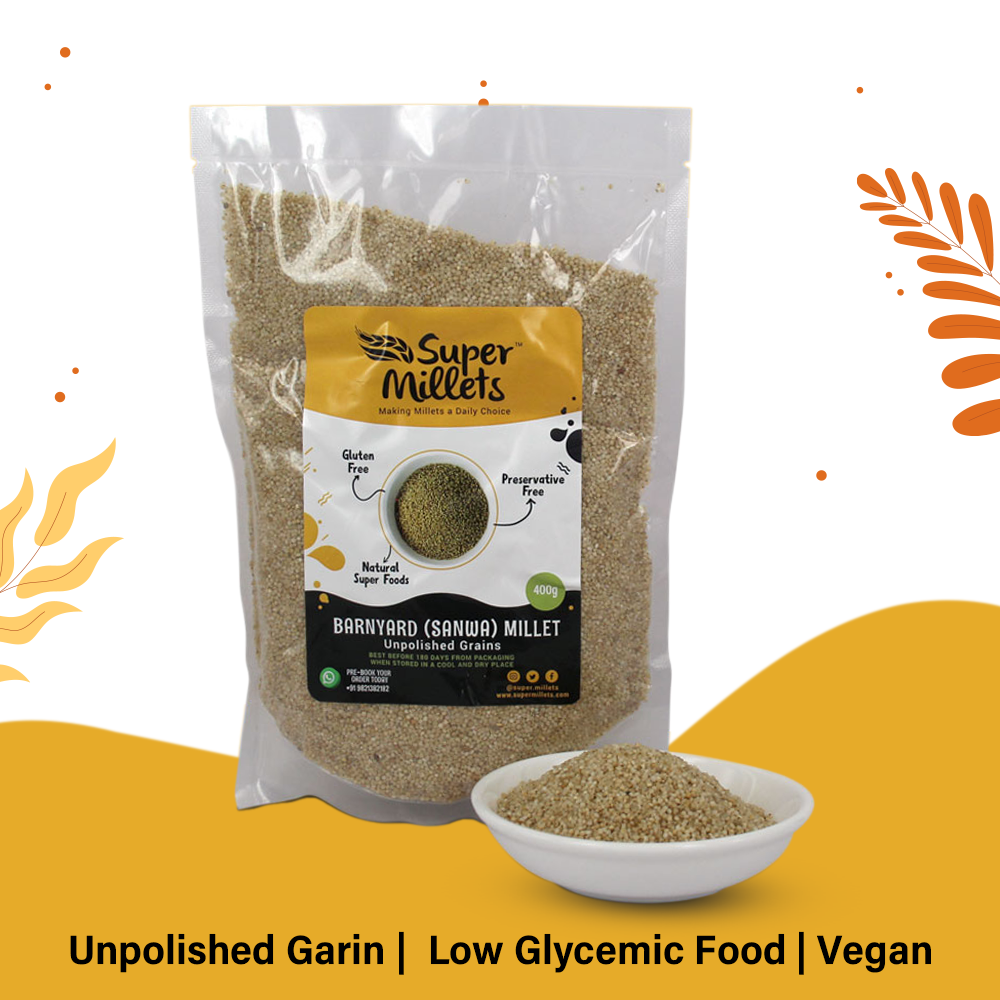 Barnyard Millet Sanwa Grain (Vrat ke chawal) Grain (400gms) बार्नयार्ड मिलेट सनवा ग्रेन (व्रत के चावल) ग्रेन