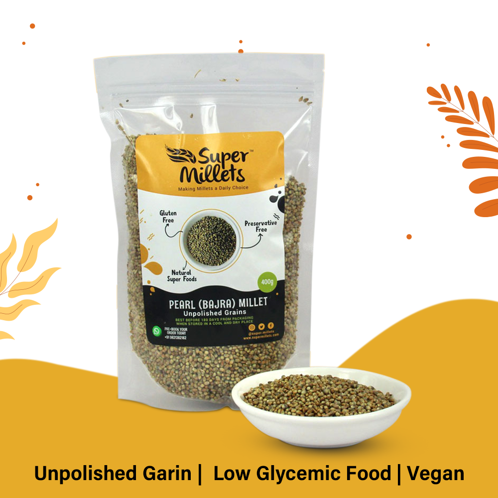 Pearl (Bajra) Millet Grain 400gms) पर्ल (बाजरा ) मिलेट ग्रेन