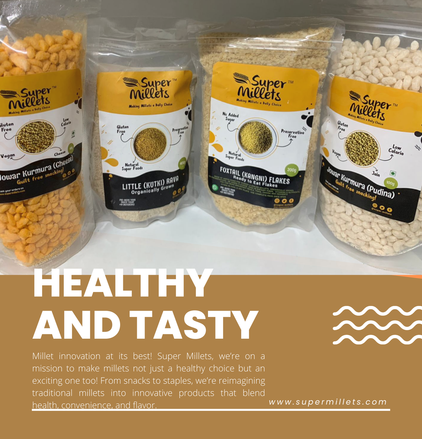 Millet Namkeen Pack - Travel Friendly Munchies