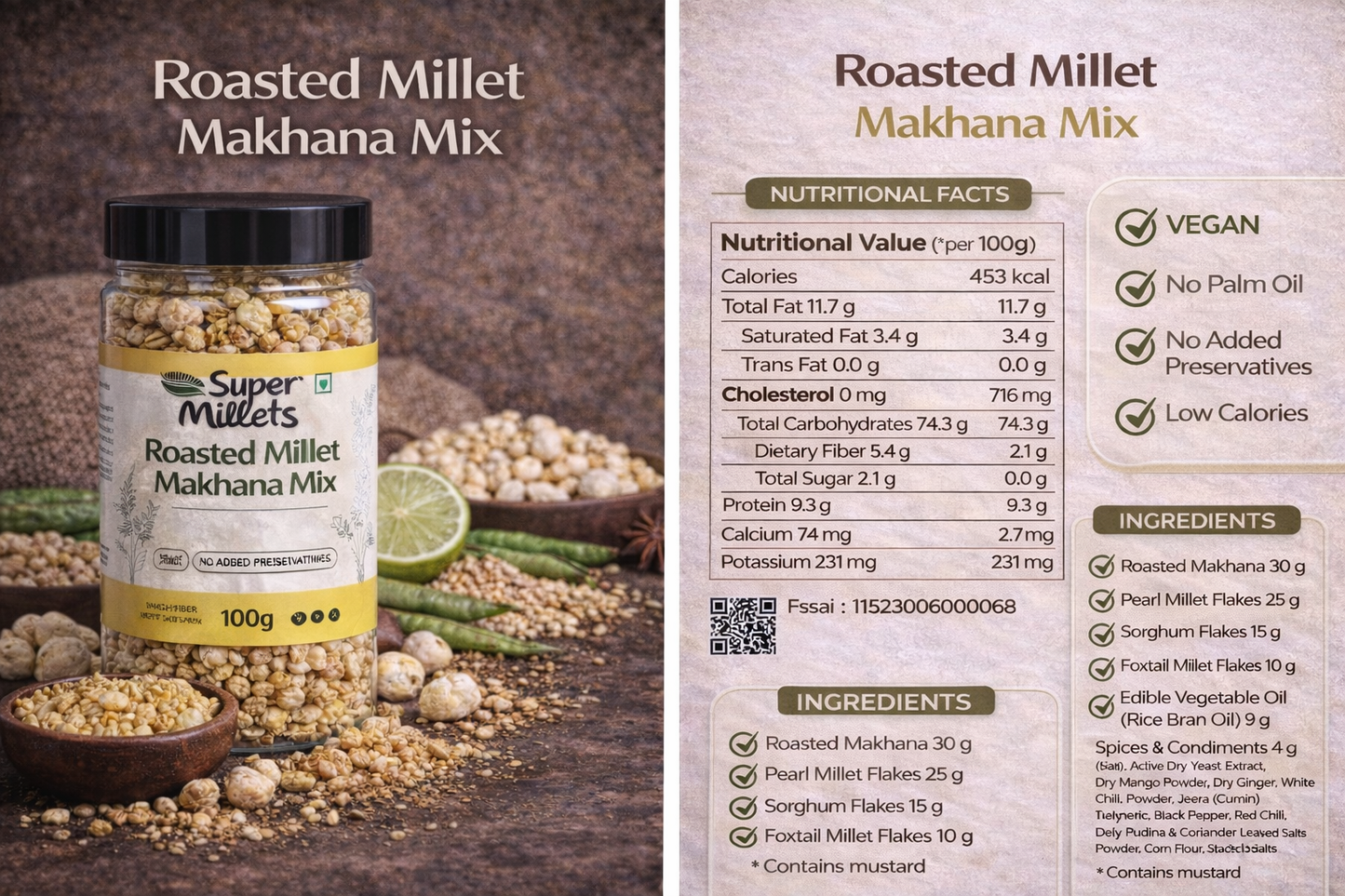 Roasted Millet Makhana Mix