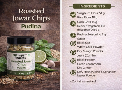 Roasted Jowar Chips - Pudina