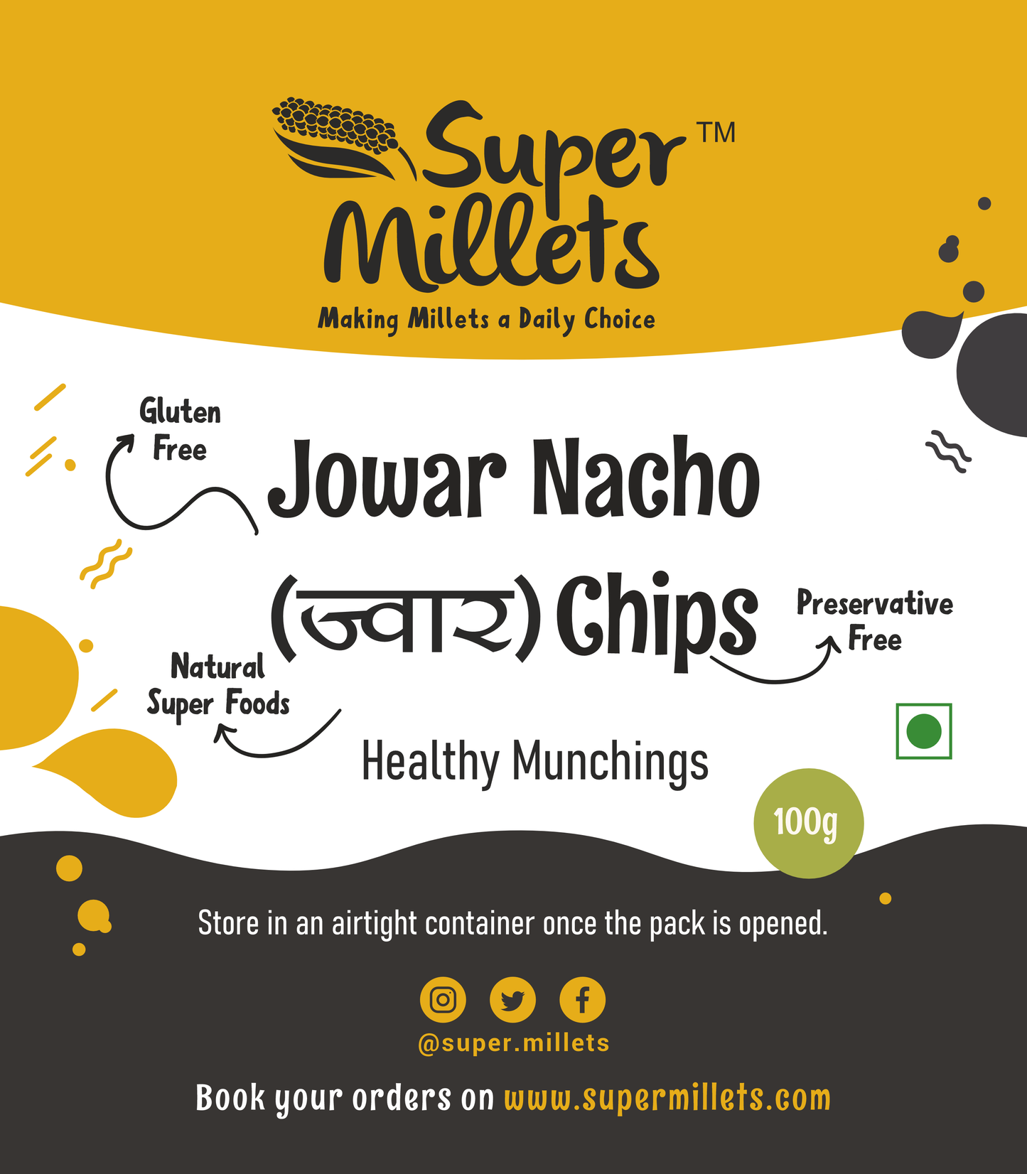 Jowar Nacho Chips