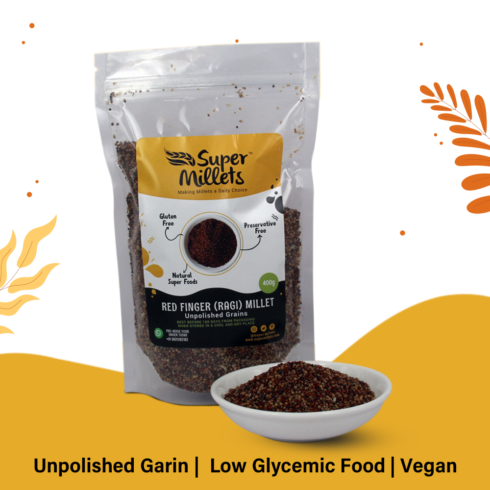 Redfinger (Ragi) Millet Grain (400gms) रेडफिंगर (रागी) मिलेट ग्रेन