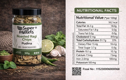 Roasted Ragi Chips - Pudina