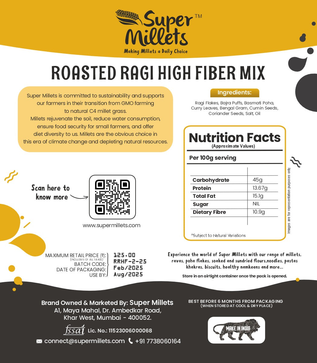 Roasted Ragi High Fibre Mix